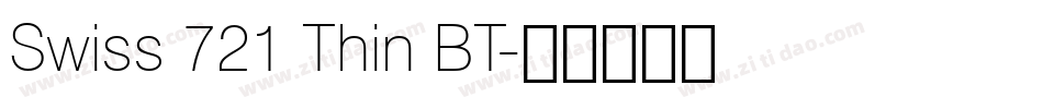 Swiss 721 Thin BT字体转换